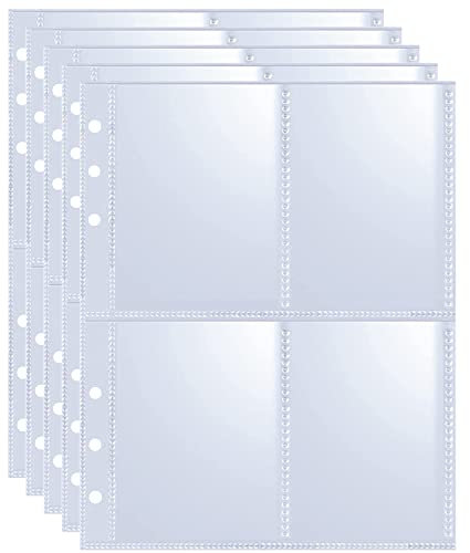 Confezione Da 40 Buste Da 320 Tasche Da 66 X 91 mm, Protezione Per Carte Pokemon, Kpop Collezionabili, Fogli Trasparenti, Per Raccoglitori Ad Anelli A5