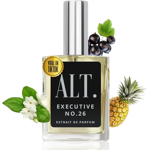 ALT. FRAGRANCES Executive No. 26 - Inspired by Creed Aventus for Men, Extrait de Parfum, Long Lasting Woody Fruity Perfume for Men with Bergamot, Pineapple & Oakmoss, 100ml
