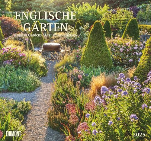 DUMONT - Englische Gärten 2025 Wandkalender, 38x35,5cm, Fotokunst-Kalender mit berühmten und sehenswerten englischen Gärten und Parks, fotografiert von Gartenspezialist Clive Nichols