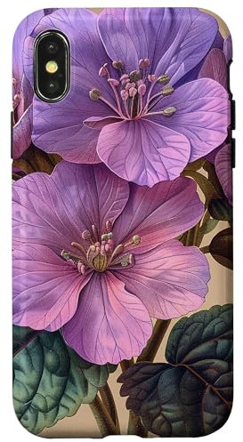iPhone X/XS Bergenia Flower Cottagecore Graphic Case
