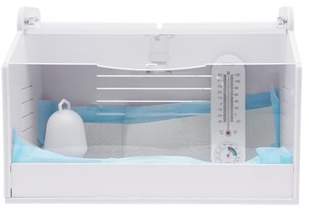 Caja De Cría De Pollitos,220V Incubadora Breeding Box Breeder Máquina De Criador De Pollo Totalmente Automática Con Termómetro,Para Reptiles De Aves De Coral