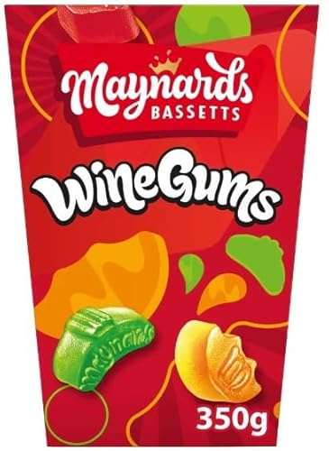 1 x Wine Gums Sweets Carton 350G A symphony of flavors Tasty And Twisty Gift Hamper For Birthday,Christmas,Easter,New Year