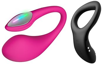 LOVENSE Lush 4 Vibrator Frauen G-Punkt LOVENSE Diamo Penisring Vibration | G-Punkt-Vibratoren Sex Spielzeug Vibrator mit App Steuerung,Penis Vibrator für Paare Mehrere Tragepositionen Weiches