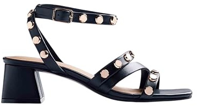 GIOSEPPO Kasulu T-Strap da donna, nero/bianco, 39