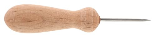 Beavorty Strumento per Scolpire Argilla Manico in Legno di Faggio, Punteruolo per Ceramica e Argilla Polimerica, Accessorio Artigianale per Scultura Fai da Te, per Modellare Pasta da