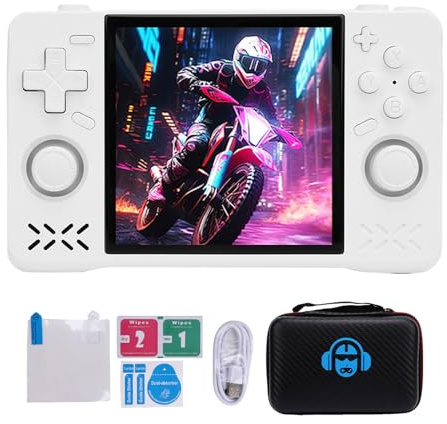 Oreilet 2026 Upgrade XF40H Handheld Game Console, 1.5GHz Retro Handheld Game Console with 4in Screen & Multiple Emulators, Portable Pocket Video Gaming for Home Travel (128GB)
