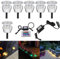 fvtled 20 x Spot Außen LED Einbauleuchten für Terrasse 'enterre, IP67 dc12 V- Beleuchtung für Weg Treppe Landschaft Schritt Lot de 6-RGB