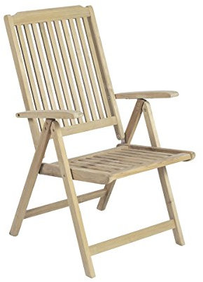 Gravidus gemütlicher Hochlehner aus Teak, 5-Fach verstellbar