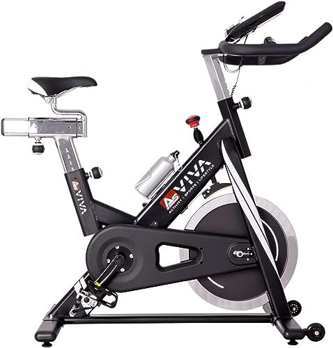 AsVIVA S14 Indoor Cycle – Speedbike | Fitnessbike für Zuhause mit 23 KG Schwungmasse | Ergometer Fahrrad für Cardio & Ausdauertraining | Rennrad Indoor | Heimtrainer Fahrrad mit Widerstand