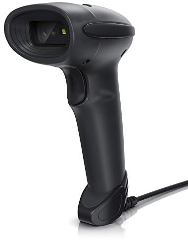 CSL - QR Barcode Scanner - kabelgebunden - automatisches präzises Scannen - 2D Single und Multi Scan - Bildschirm und Display scannen - QR-Code, PDF 417, Datamatrix, UPC, EAN, GTIN, ISBN