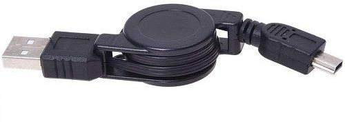 CABLEPELADO Câble USB rétractable Mini USB 0.75 M Noir
