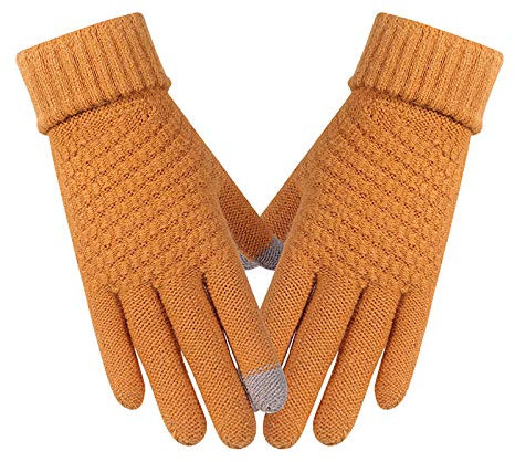 Handschuhe Herren Damen Winter Wasserdicht Winddicht Thermohandschuhe Fingerlose Warme Sporthandschuhe Lammfell Fingerhandschuhe Softshell Partnerhandschuhe Sport Freizeit