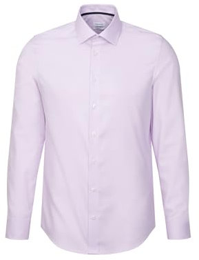 Seidensticker Camicia a Maniche Lunghe Slim Fit, Lilla, 38 Uomo