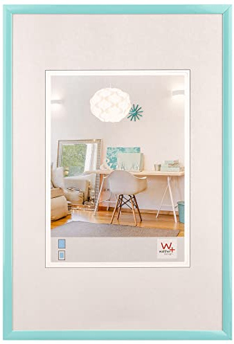 walther design New Lifestyle KV070U Cadre Photo en Plastique, 50 x 70 cm, Turquoise