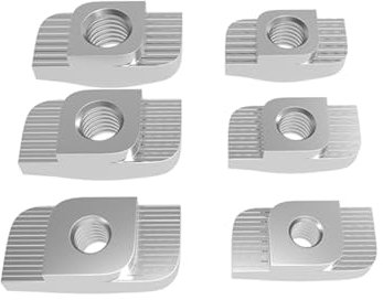 IOFIT 20 oder 50 Stück M3/M4/M5/M6 T-Nut Aluminium Profilverbinder T Nutenstein Kohlenstoffstahl 3D-Druckerteile (Color : 20PC M5, Size : for 4040 Aluminum)