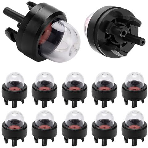 VooGenzek 10 Stück Snap-in Primer Bulb Pump, General Snap-In Primer Kraftstoffbirne, Vergaser Primer Pumpe Kraftstoffbirnen, für Kettensägen Gebläse Trimmervergaser Motorsense Rasenmäher