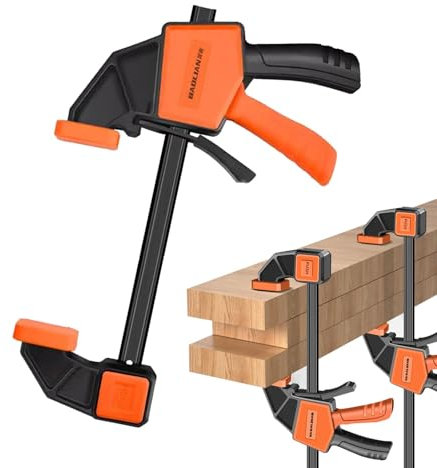 Bar Clamp for Woodworking,Quick-Release Steel Bar Clamp - F Clamp, Micro-Adjustment Handle for Stable Fixing Solutions in Woodworking & Crafts