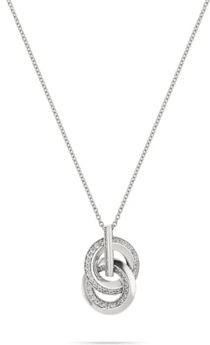 JETTE Damen-Kette 925er Silber, recycelt Zirkonia