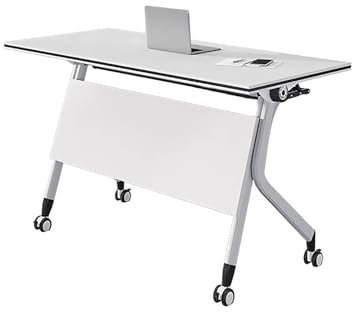 Klappbarer Konferenztisch, Schreibtisch Mit Rollen, Besprechungstisch Klappbar, Klappbarer Mobiler Schulungstisch, Modularer Großer Seminartisch Für Büro-Konferenzräume, Für Zuhause, Klassenzimmer(120