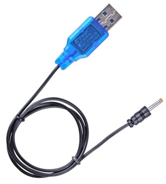 Trufolxiaz USB Charging Cable 3.7V 2.5mm Connectors USB To DC2.5mm Cable USB To DC2.5mm Cable For Lithium Batteries In Remote Toy