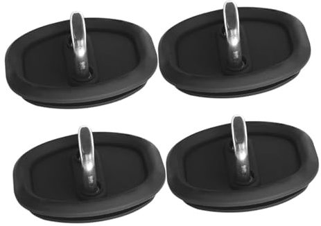 Healifty Car Door Latch Protective Cover 4pcs Universal Silicone Door Lock Latches Protector Shock-absorbing Anti-rust Pads Silent Closure