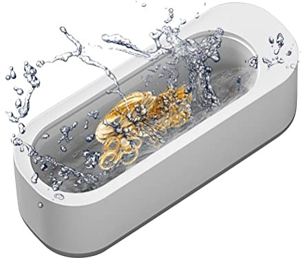 BRRNOO Pulitore Ad Ultrasuoni Pulitore per Gioielli Pulitore Automatico Professionale per Gioielli Macchina per Pulizia Ad Ultrasuoni per Gioielli Anelli Occhiali Cinturini per Orologi