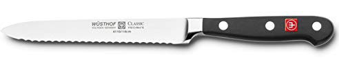 Wüsthof Aufschnittmesser, Classic (4110-7), 14 cm Klingenlänge, geschmiedet, rostfreier Edelstahl, sehr scharfes Messer mit Wellenschliff