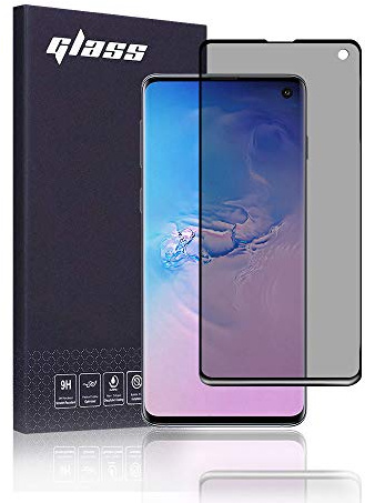 FiiMoo Privacy Schutzfolie für Samsung Galaxy S10, [3D Vollabdeckung] [Case Friendly], Privacy für Panzerglas Schutzfolie Anti-Spy Displayschutzglas für Samsung Galaxy S10