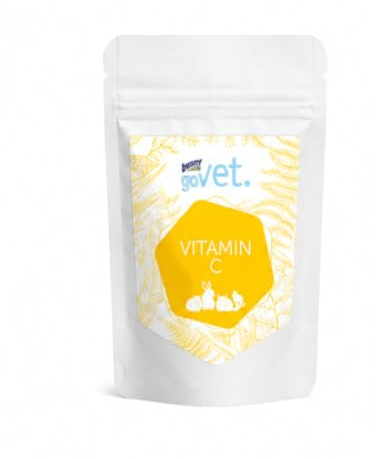 Bunny goVet Vitamin C | 100 g | Ergänzungsfuttermittel für Erwachsene Meerschweinchen | Ohne Zuckerzusätze | Vegan