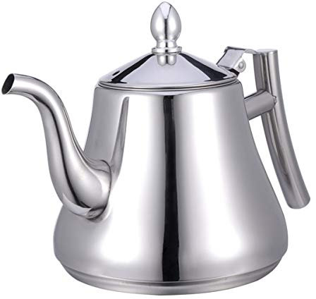 Cabilock Tetera Marroqui Tetera De Oro Tetera Silbante De Alerta Hervidor Doméstico Tetera De Acero Inoxidable con Infusor Cafetera Tetera De Estufa Tetera De Plata Café Hervidor De Agua