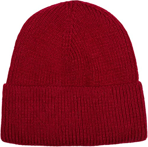 styleBREAKER Unisex Beanie Strickmütze Rippenmuster Krempe | Doppelt gestricktes Gewebe für optimale Wärmeisolation an kalten Tagen. Elastischer Umschlag, passend für 56-59 cm Umfang.