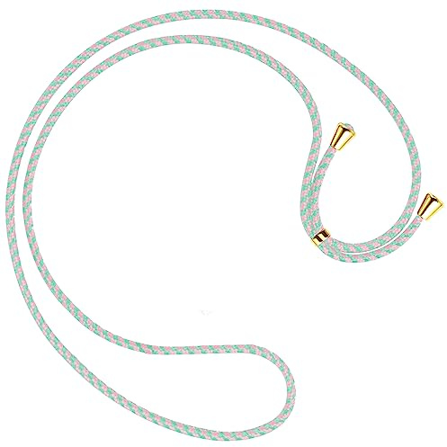 mtb more energy® Ersatz-Band für Handykette - Lollipop - inklusive Endkappen (Gold) - hochwertige Austausch-Kordel - Band Seil Kette