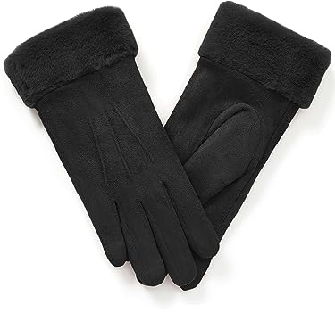 vislivin Handschuhe Damen Winter Warm Handschuhe Touchscreen Handschuh mit Gefütterte Schwarz S 1