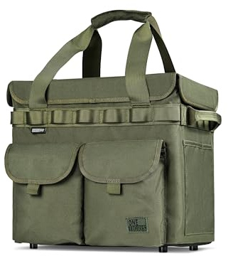 OneTigris Camping Tasche, faltbare Klappbox mit Deckel und Griffen Outdoor