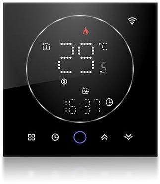 Cronotermostato wifi,Termostati per Caldaia a Gas Boiler/Acqua da parete,Termostato Programmabile Compatibile con Alexa Google Home,adattatore 503 termostato