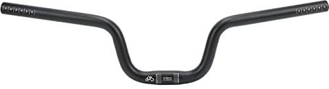 Cykel svalvstyre, aluminiumlegering, 25,4 mm, cykelstyre, cykelstyre för svart (lyft 120 mm)