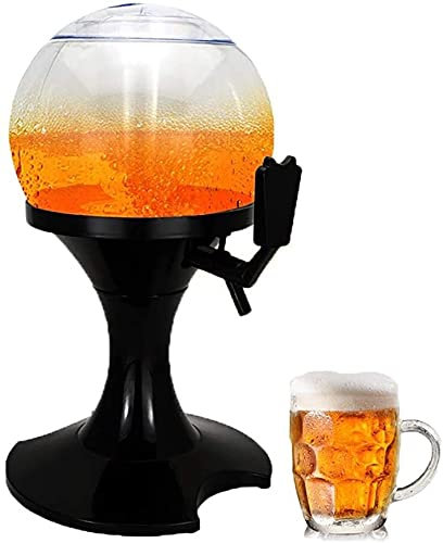 CTCOIJRN Dispensador De Torre De Cerveza, Dispensador De Bebidas Máquina De Bebidas Buffet 3.5L Dispensador De Cerveza Esférico Torre De Cerveza Torre De Cerveza Casera Con Tubo De Hielo for Cafetería