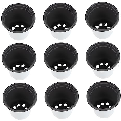 INOOMP 60stücke Kunststoff Blumentopf Retro Stil für Sukkulenten Farne Kleine Pflanzen Einfacher Pflanztopf als Geschenkidee Kompaktes Design Leicht Umstellbar