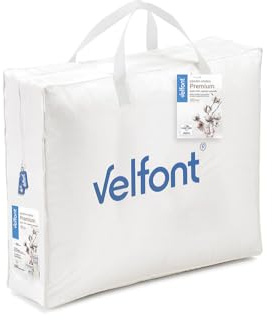 Velfont Edredón Nórdico Premium de Algodón Peinado, Relleno de Fibra Neotherm®, Completo/Queen/King (Cama 105-180x220 cm)