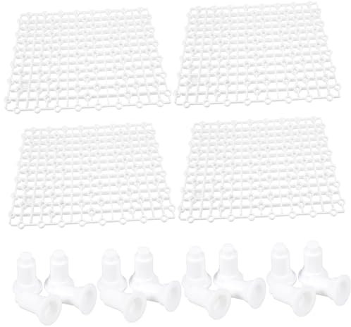 BESPORTBLE 4pcs Fish Tank Bottom Filter Plate Aquarium Divider Trays External Filter Grid Easy to Install and Use