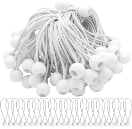 Qulamrdk Elastisches Seil Mit Kugel Planenspanner Mit Kugel Für Zelte Gummiseile Spanngummi Kurz Mit Kugel Expander Geeignet für Posterzelte und Heimbedarf(A,20)