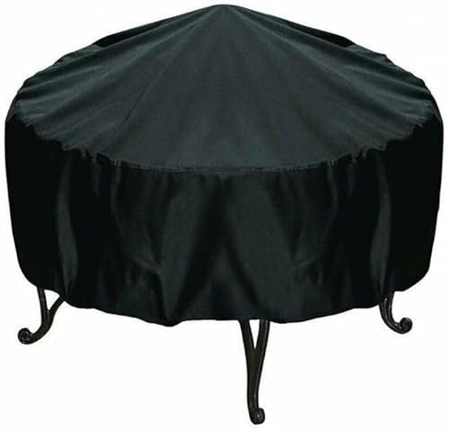 Copertura rotonda impermeabile per braciere da giardino, diametro 30 cm, copertura per tavolo da barbecue per barbecue, protegge il braciere da pioggia e sole, copertura rotonda resistente per
