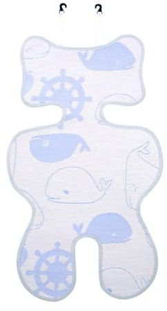 Atmungsaktive Sommer Sitzeinlage, Sommer Sitzeinlage für Buggy, Sitzauflage Antischwitz für Kinderwagen, Babyschale Sitzauflage Kinderwagen, Universal Kissen Bezug Kinderwagenmatratze, 73 x 33 cm