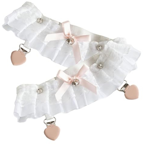 Healvian 1 Paio Suspensori con Clip per Decorazioni per Matrimoni e Cosplay Accessori Femminili Adorabili