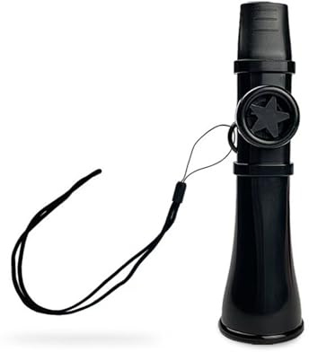 Gosizos - Kazoo per adulti e bambini, strumento musicale lavabile, senza bisogno di sostituire le membrane, perfetto per chitarra, pianoforte, ukulele, facile da suonare, regalo antistress (nero)