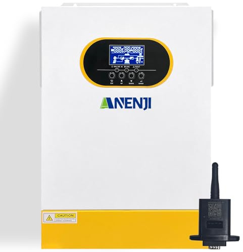 6200W Solar Hybrid Wechselrichter 48Vdc zu 230Vac, Pure Sine Wave, mit 120A MPPT Regler, 98% Wirkungsgrad, Solar und Generatoranschluss, Geeignet für netzunabhängige Systeme im Haushalt
