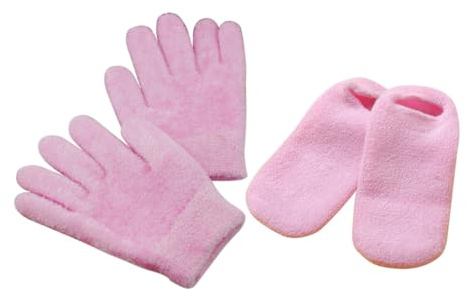 Anneome 2 paires et Chaussettes Gel Hydratants Exfoliants pour Mains et Secs Abîmés Réparation des Peaux Craquelées Soin Spa Unisexe