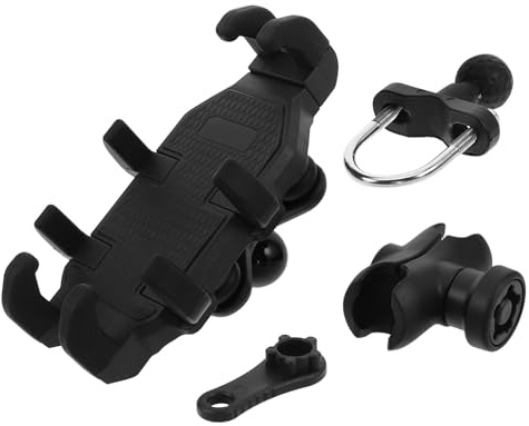 KONTONTY Soporte para Celular de Motocicleta Soporte para teléfono del Manillar de Bicicleta para Bicicletas Black