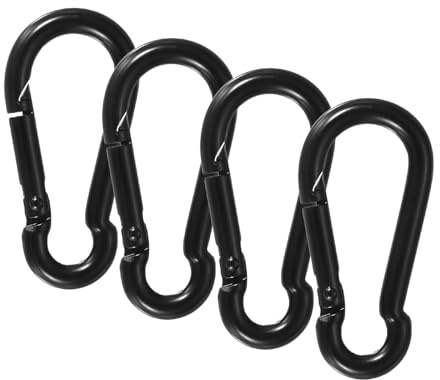 PATIKIL 4Pcs Anneaux De Drapeau À Ressort De Remplacement Clips Métalliques