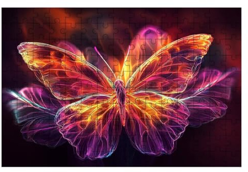 Puzzle 1500 Teile Schmetterling, Traum Puzzle 1500 Teile Erwachsene, Puzzel für Die Ganze Familie, Klassische Puzzles Geschicklichkeitsspiel, Holzpuzzle Geschenke für Frauen Geschenke für Männer -1899